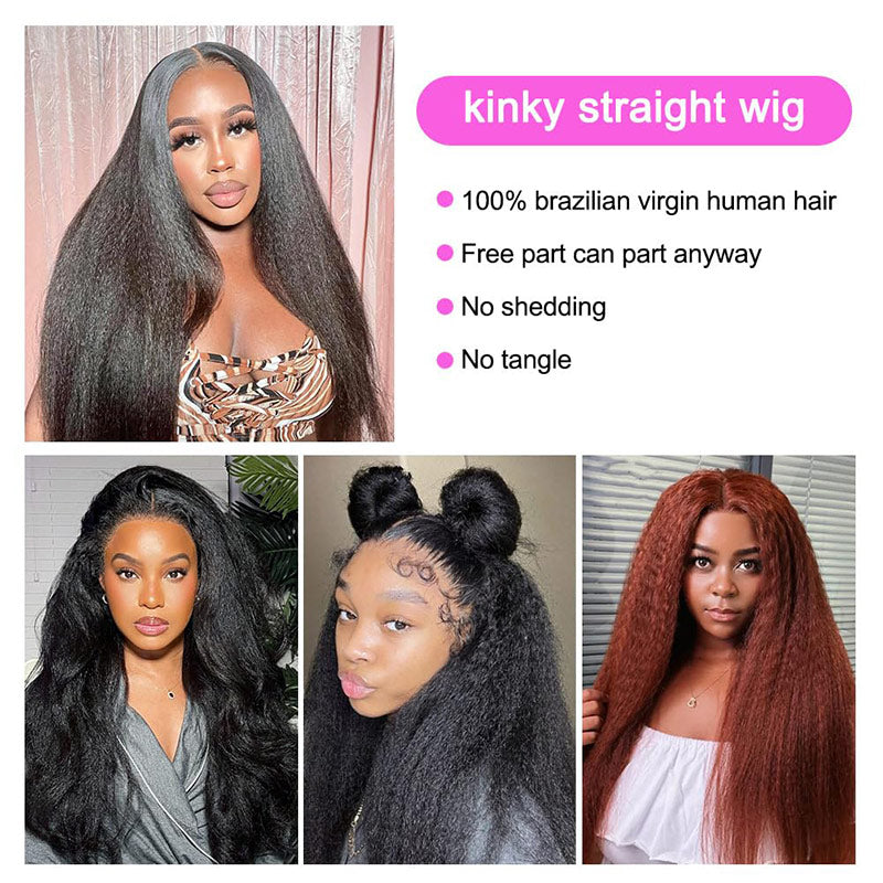 13x4-HD-Lace-Front-Wig-Human-Hair-Kinky-Straight-Wigs-Human-Hair-Pre-Plucked-Yaki-Straight-Wigs-Natural-Black-Color