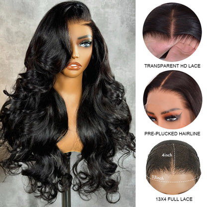 13x4-HD-Transparent-Lace-Frontal-Human-Hair-Wig-Glueless-Wigs-Pre-Plucked-180_-Density-Body-Wave-Lace-Front-Wig-elisahair