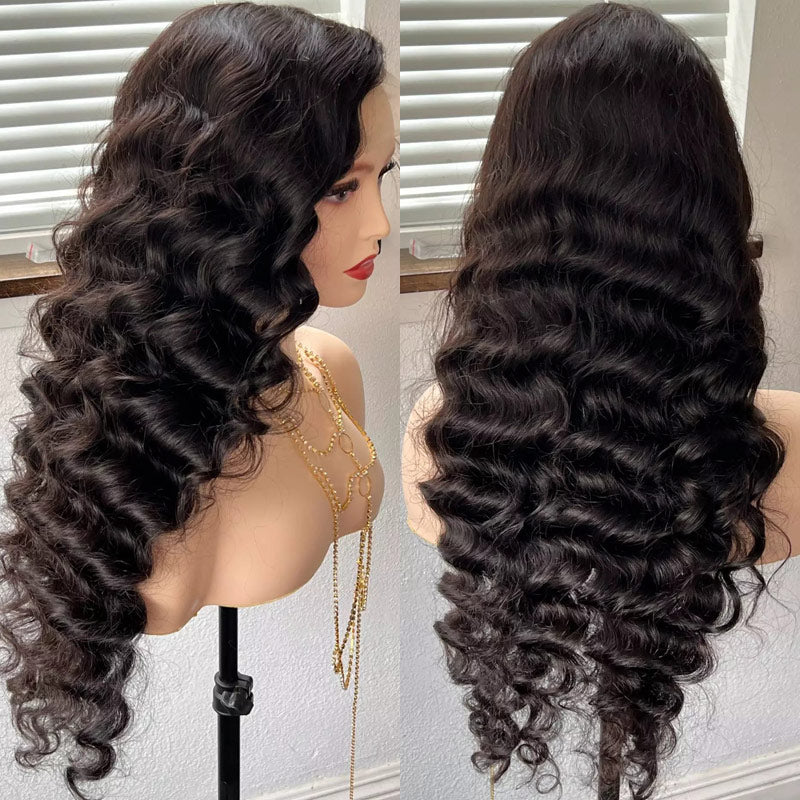 Loose Deep Wave 4x6 Pre Cut HD Lace Closure Wig Wear & Go Glueless 100% Human Hair Wig-Elisahair