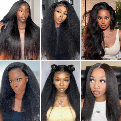 Kinky-Straigh-6x4-HD-Transparent-Lace-Front-Wigs-Human-Hair-Wig-elisahair