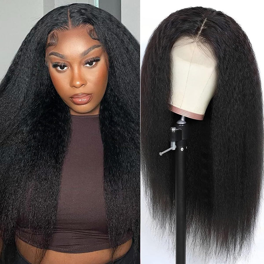 Kinky-Straight-6x4-HD-Transparent-Lace-Front-Wigs-Human-Hair-Wig-Pre-Plucked-Natural-Hairline-elisahair