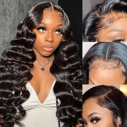 Loose Deep Wave 4x6 Pre Cut HD Lace Closure Wig Wear & Go Glueless 100% Human Hair Wig-Elisahair