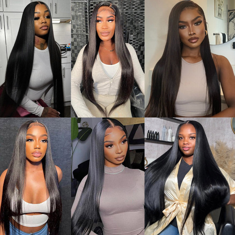 Pre-Cut-4x6-HD-Transparent-Lace-Closure-Wig-Straight-Human-Hair-Wig-Pre-Plucked-With-Baby-Hair-ElisaHair